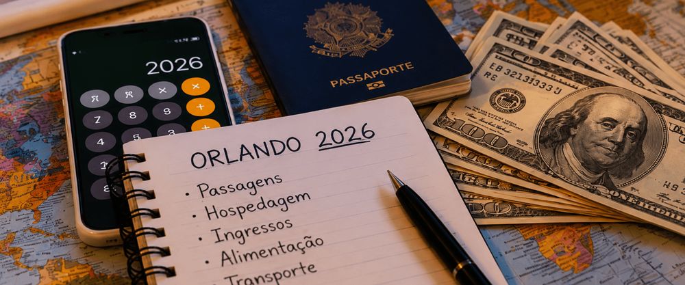 Quanto custa uma viagem para Orlando em 2026?