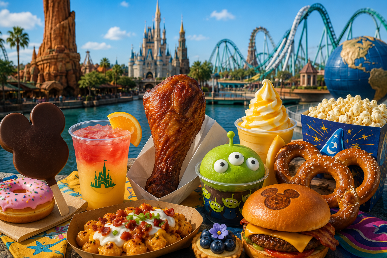 Guia gastronômico dos parques de Orlando: melhores opções de comida na Disney e Universal